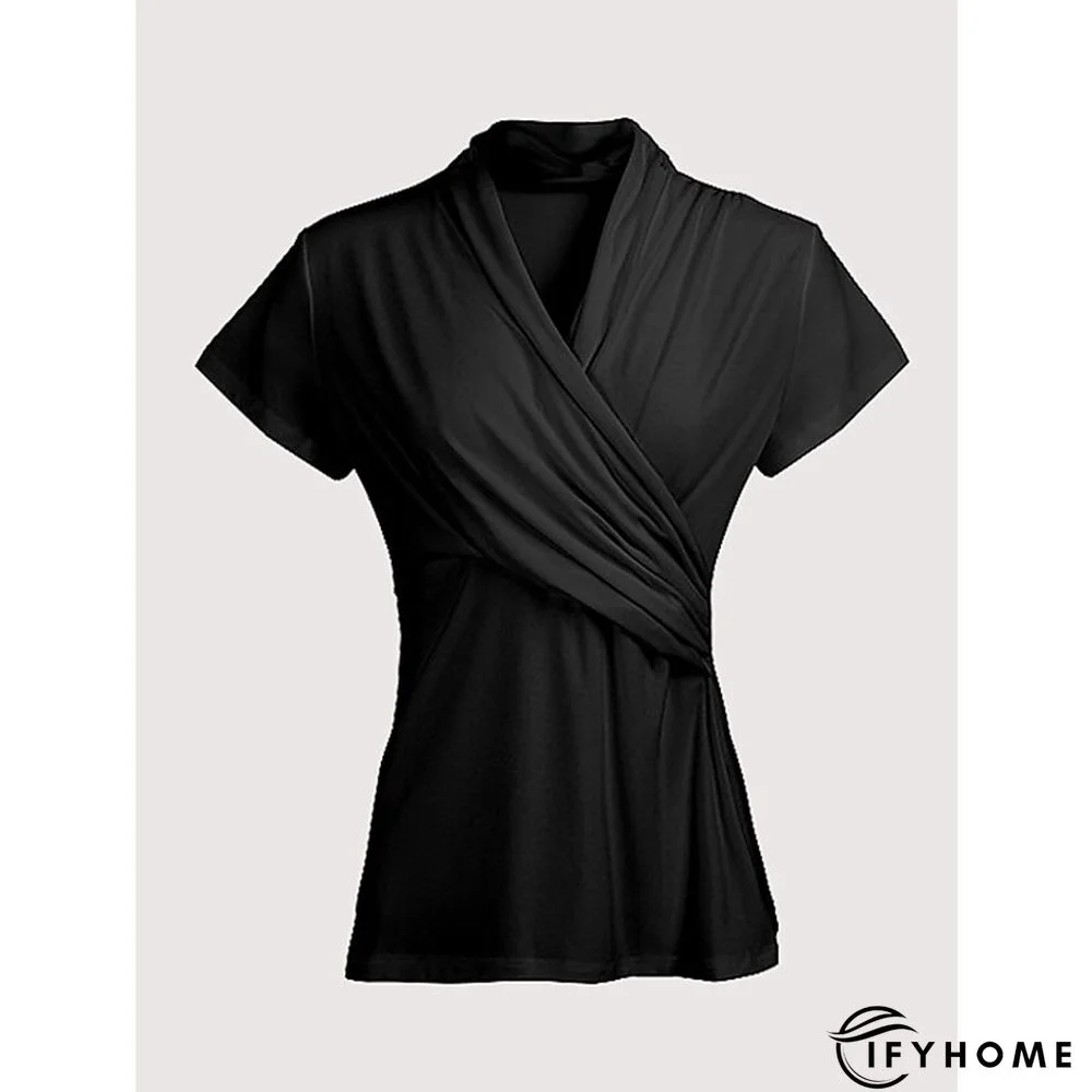 Women's Dress Set Casual Dress Two Piece Dress Daily Vacation Fashion Casual Lace up Ruched Maxi Dress V Neck Short Sleeve Floral Regular Fit Black Spring Summer S M L XL XXL | IFYHOME