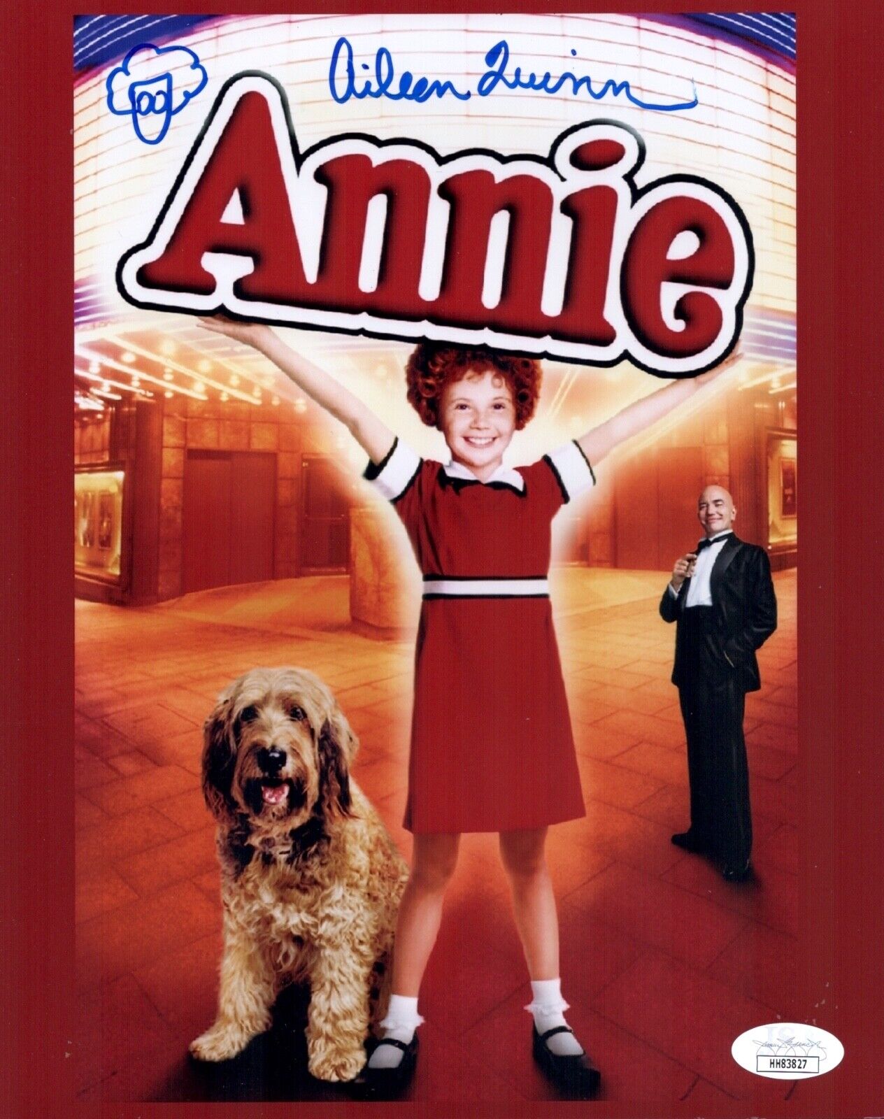 AILEEN QUINN Hand Signed 8X10 ANNIE In-Person Autograph Photo Poster painting JSA COA Cert