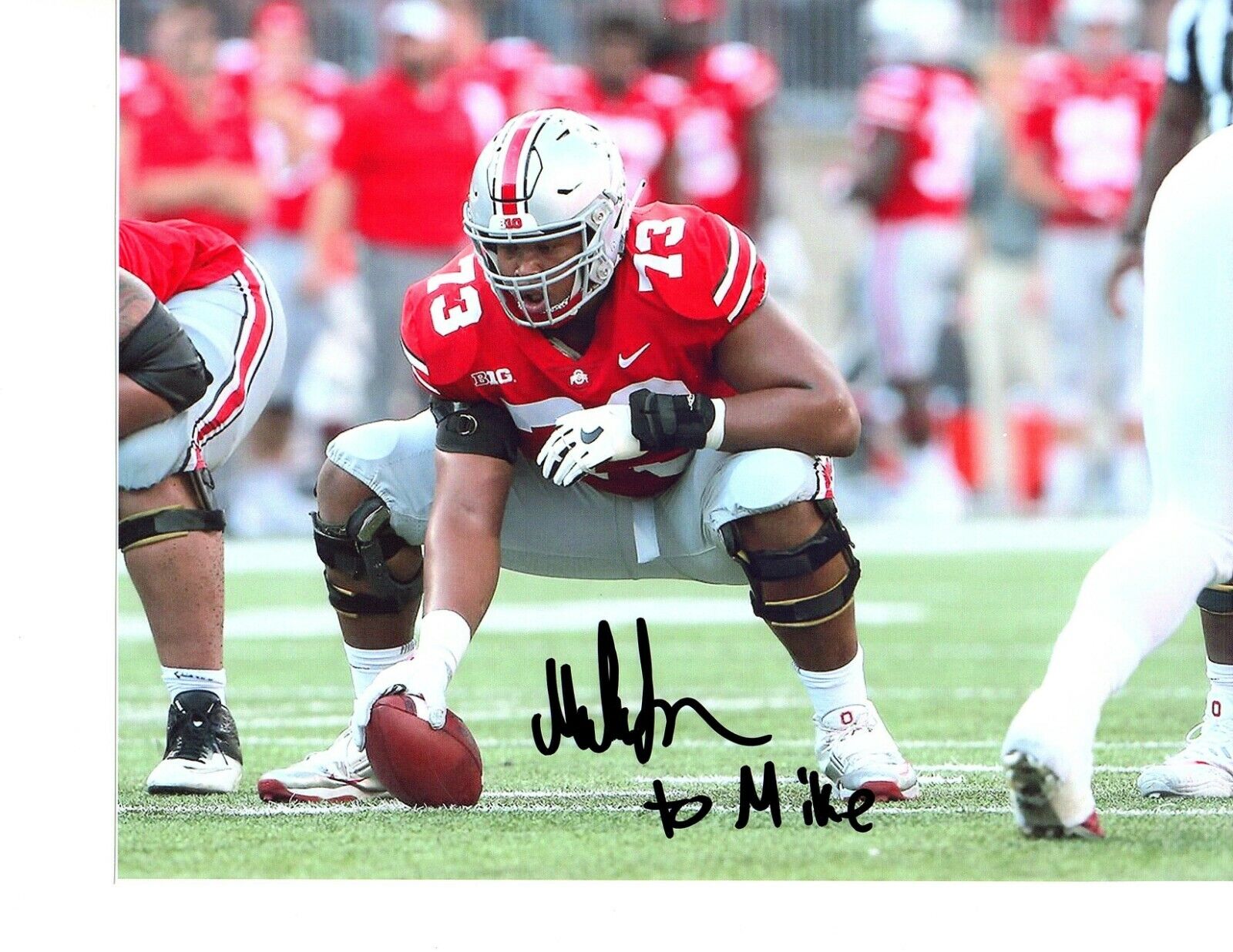 Michael Jordan Ohio State Bengals signed autograph 8x10 football Photo Poster painting TO MIKE