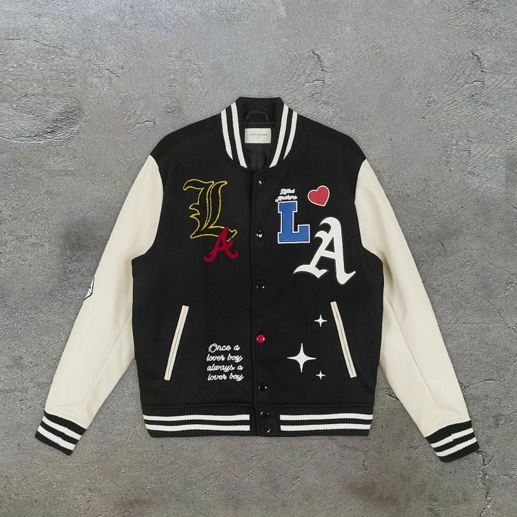 Retro casual trendy hip-hop fashion baseball uniform