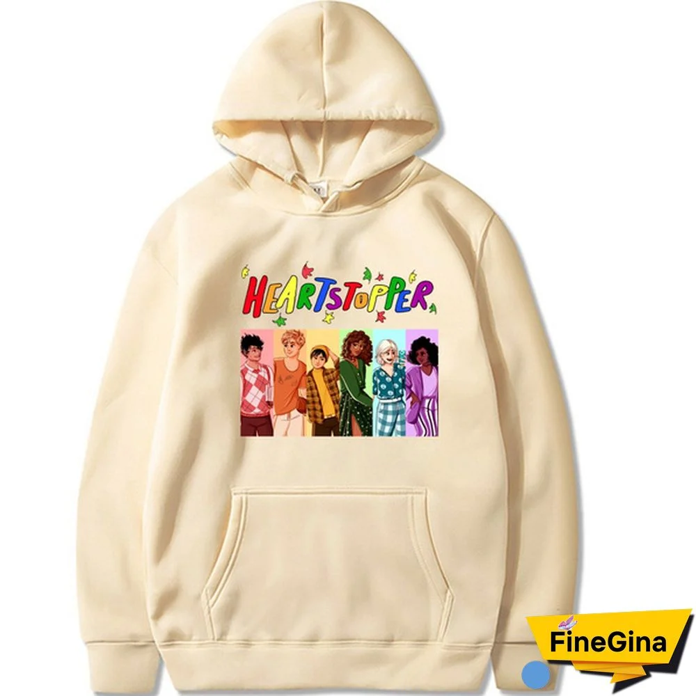 Heartstopper Nick Hoodie Gay Pride June Sweatshirts Cozy Tops Sudadera Felpa Moletom