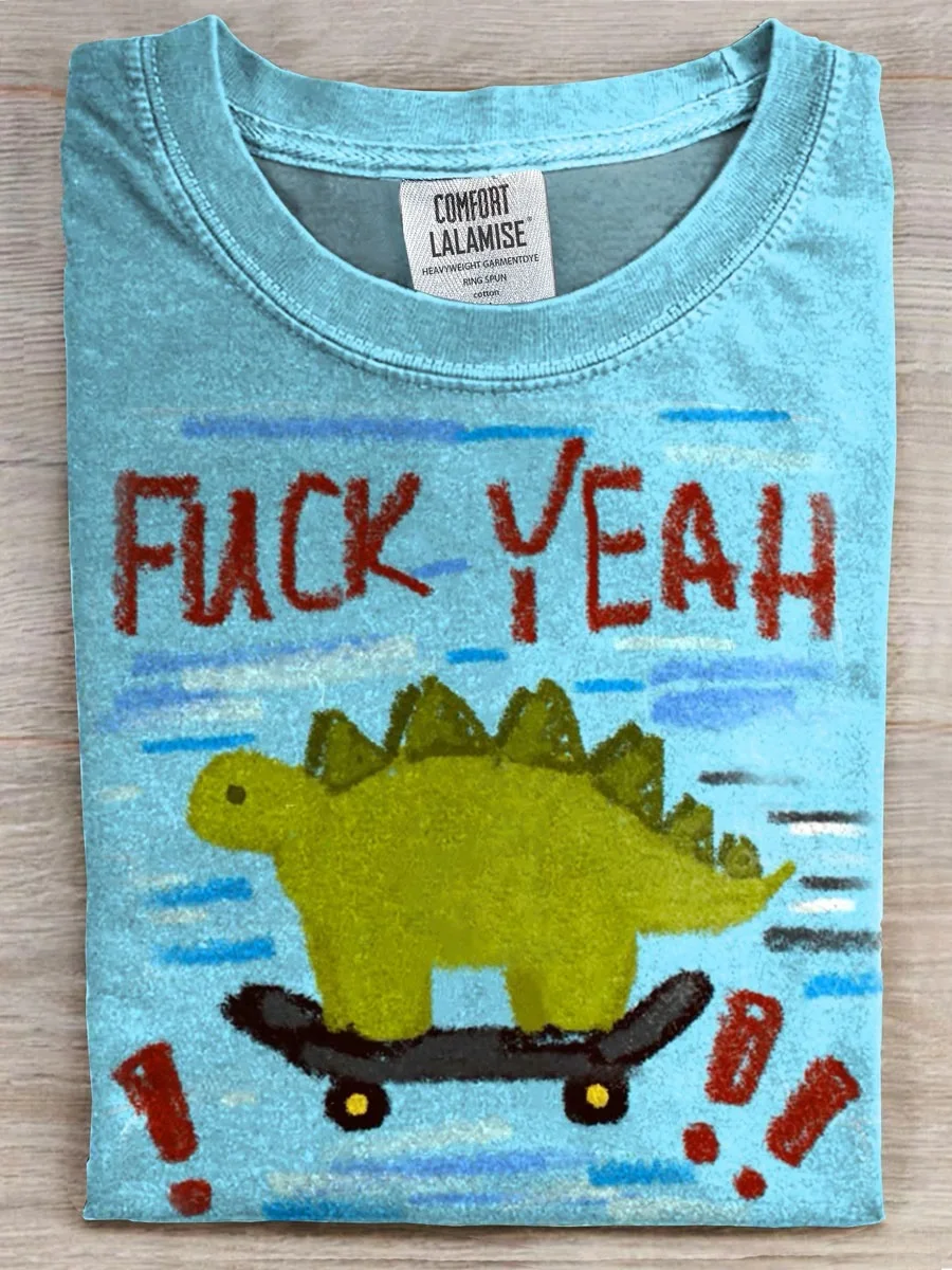 Eagerlys  Funny Dinosaur Fuck Year T-shirt Eagerlys