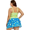 Swimwear Women Sexy Swim Dress Polka Dot Cute Layered Flounce Panel One Pieces Swimming Suits Padded Plus Size Bathing Suit