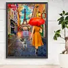 Paris Street-Paint by Numbers Acrylic Painting 30*40CM