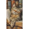 Book Cat-11CT Stamped Cross Stitch 40*70cm(Big Size) tapestrymarket