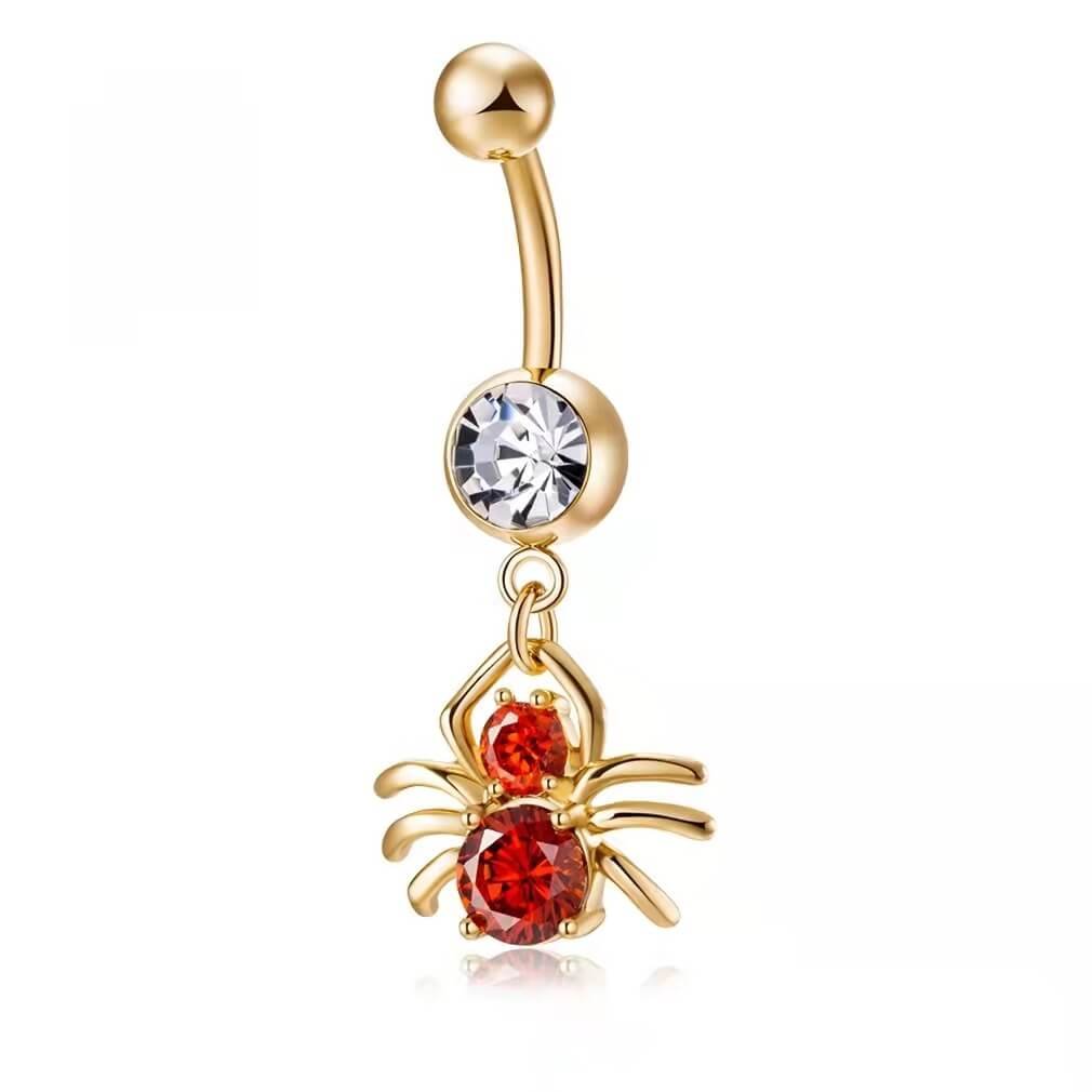 SPIDER BELLY RING