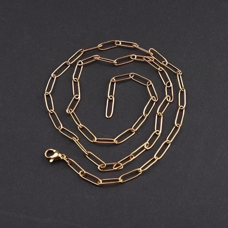 304 Stainless Steel 18K Gold Plated Plating None