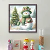 (Counted/Stamped)Christmas Snowman-11CT Cross Stitch 40*40cm
