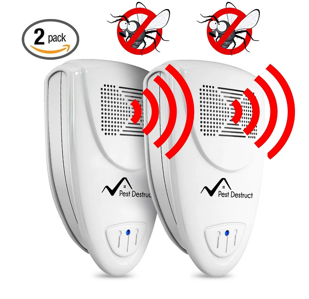 Ultrasonic Fly Repeller - PACK of 2 - vzzhome