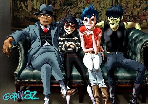 GORILLAZ PROMO 2 Photo Poster painting POSTER - PRINT IDEAL FOR FRAMING -  POST!