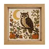 Moon & Owl Glass Mosaic DIY Craft Kit &ndash; Framed Halloween Wall Art