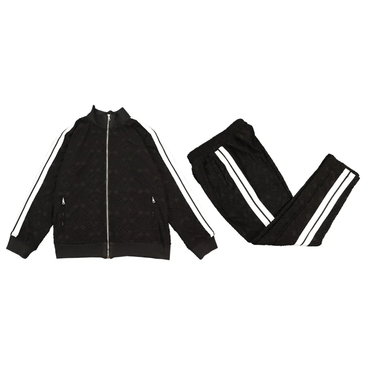 Palm Angle Hoodie & Sweatpant 2 Piece Set Palm Angels Color Matching Sports Men and Women Loose Casual