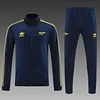 2024/2025 Arsenal Long Zipped Jacket Training Suit Royal Blue Football Shirt 1:1 Thai Quality Set