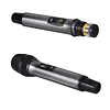 Wireless Microphone For Singing with Rechargeable Receiver Metal Cordless Handheld Mic for Home Karaoke Meeting Party Church Wedding KTV