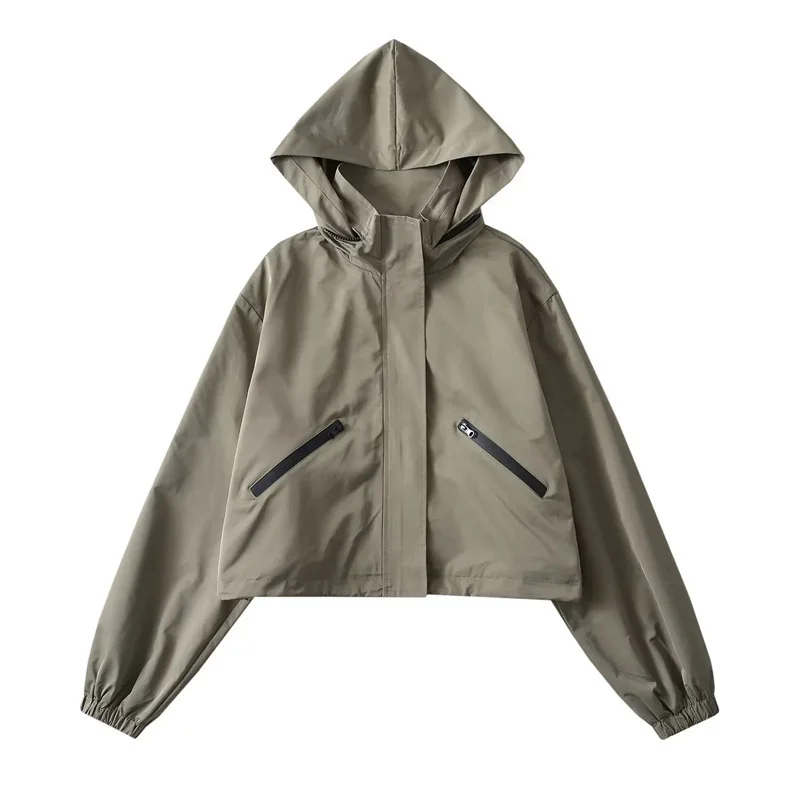 Nigikala Nigikala Hooded Storm Jacket Women's New Loose Casual Zipper Jacket In The Fall Of 2025 Z91379