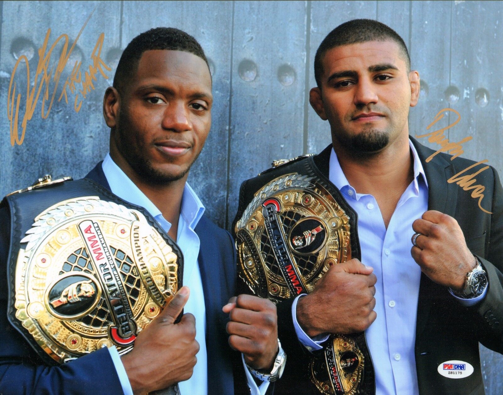 Will Brooks & Douglas Lima Signed 11x14 Photo Poster painting PSA/DNA COA Bellator Autograph UFC