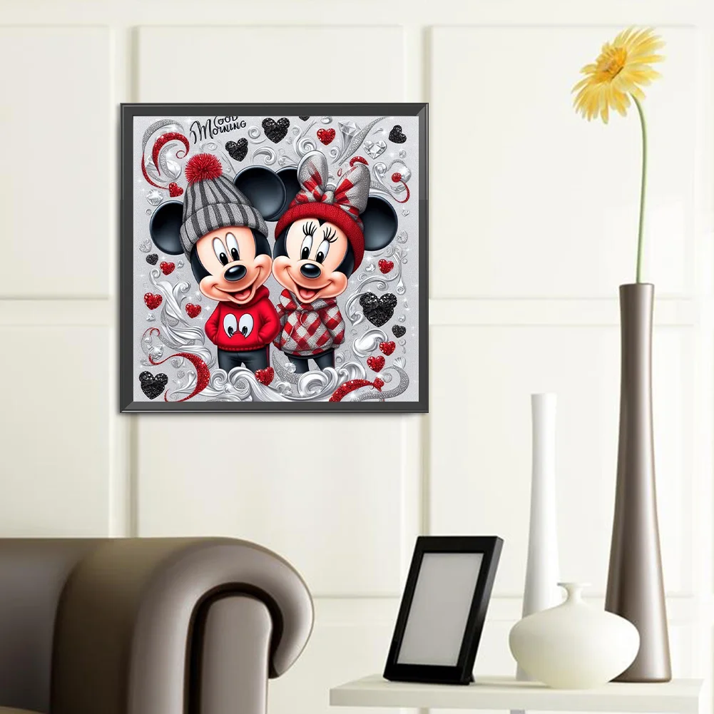Diamond Painting - Full Round Drill - Mickey Minnie(Canvas|40*40cm)