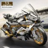 1/5 Alloy Motorcycle Desktop Building Block Model Toy