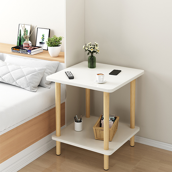 Double Deck Simple Bedroom Bedside Table