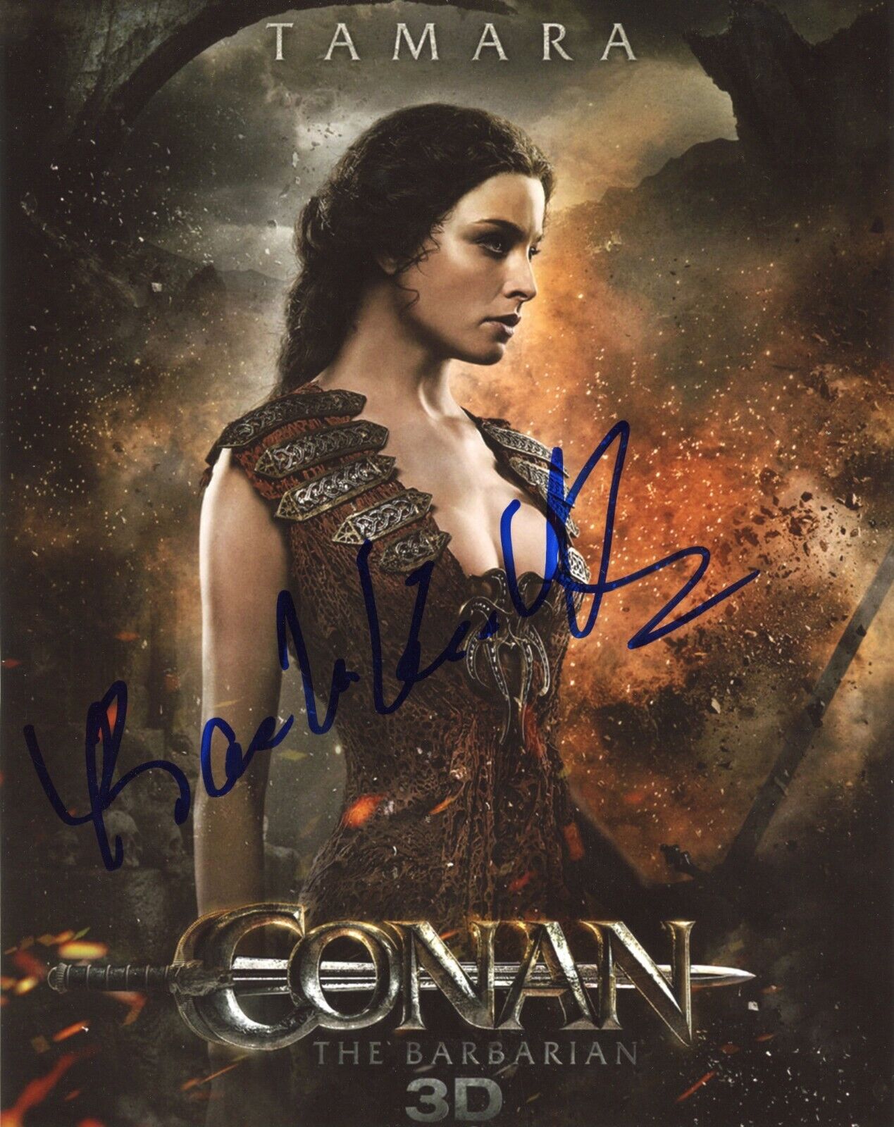 ~~ RACHEL NICHOLS Authentic Hand-Signed CONAN THE BARBARIAN