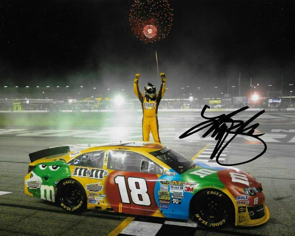 Kyle Busch Racing Autographed 8 x 10 Glossy Photo Poster painting reprint