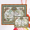 [Brand]Old World Map - 14CT Counted Cross Stitch - 51*42cm