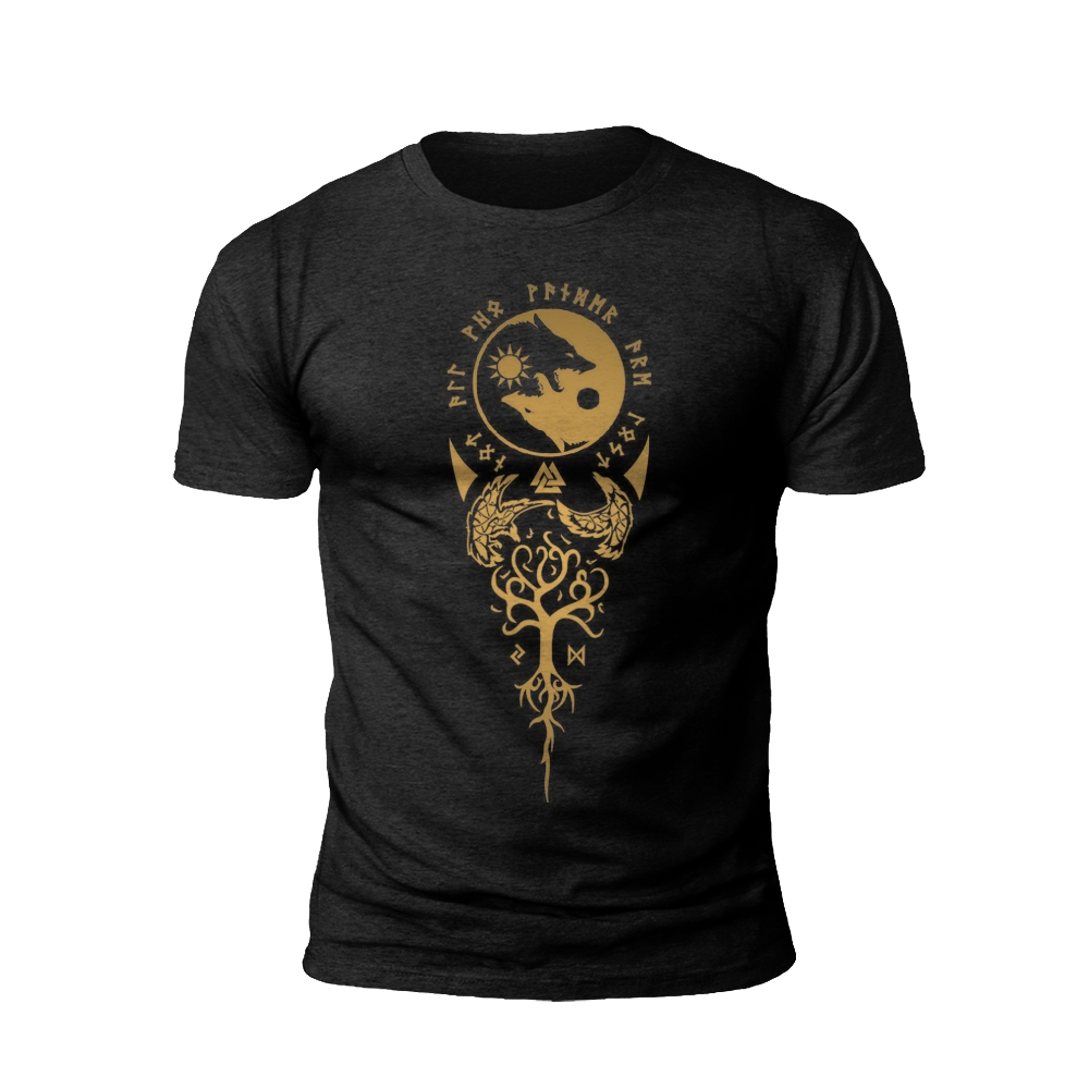 Yggdrasil's Embrace: The Norse Tree of Life T-shirt