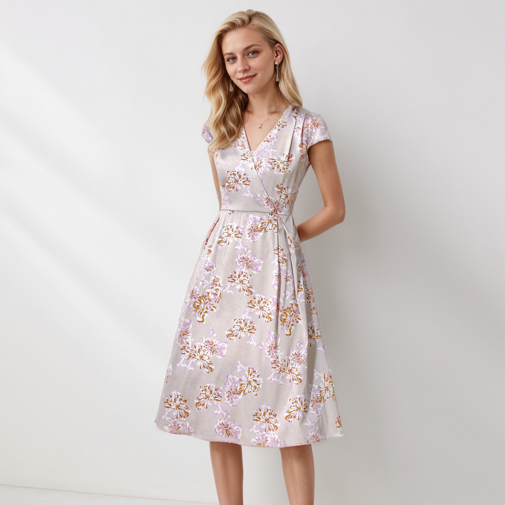Mulberry Silk Dress Refined Office Style REAL SILK LIFE