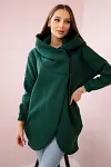 Women's Plus Size Casual Zipper Hooded Design Sports Fleece Sweatshirt Zipper Jacket