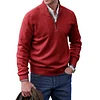 Men's Cashmere Zipper Basic Sweater