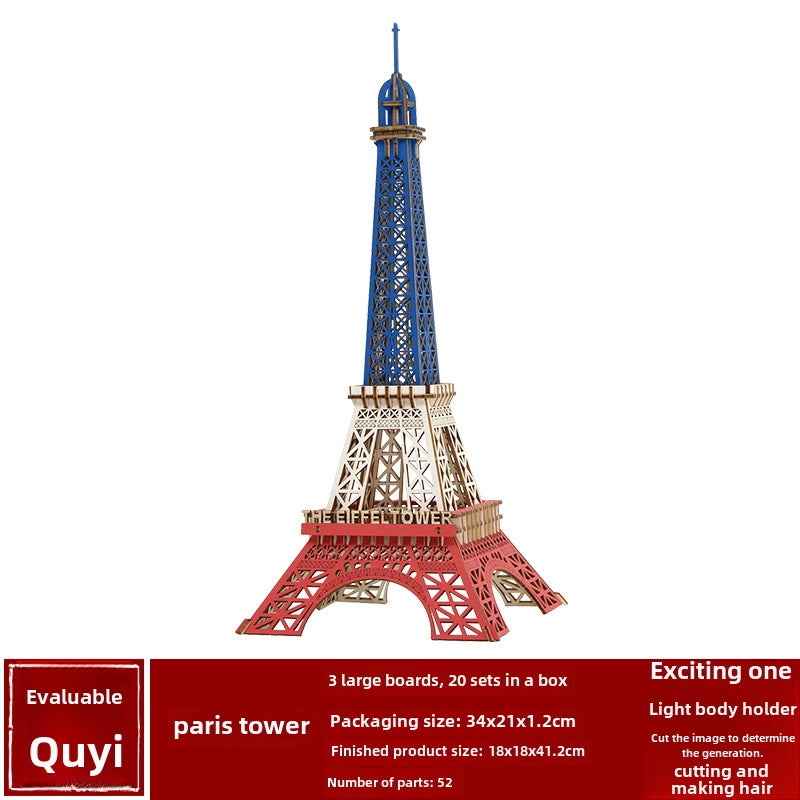 Stall Supply Children’s Wooden 3D Puzzle Adult Puzzle Christmas Building Handmade Educational Model Toy