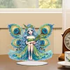 DIY Peacock Girl Diamond Painting Desktop Ornaments