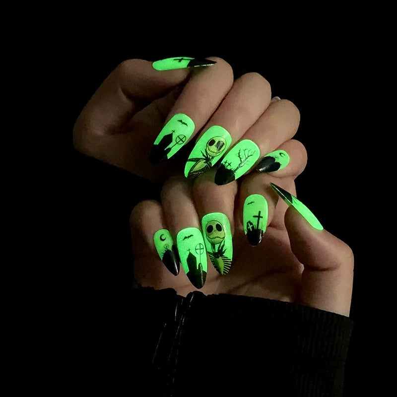 Halloween Cool Style Blood Stains Press-on Nails 1 Set