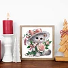 Flower Kitten - Crystal Rhinestone Diamond Painting