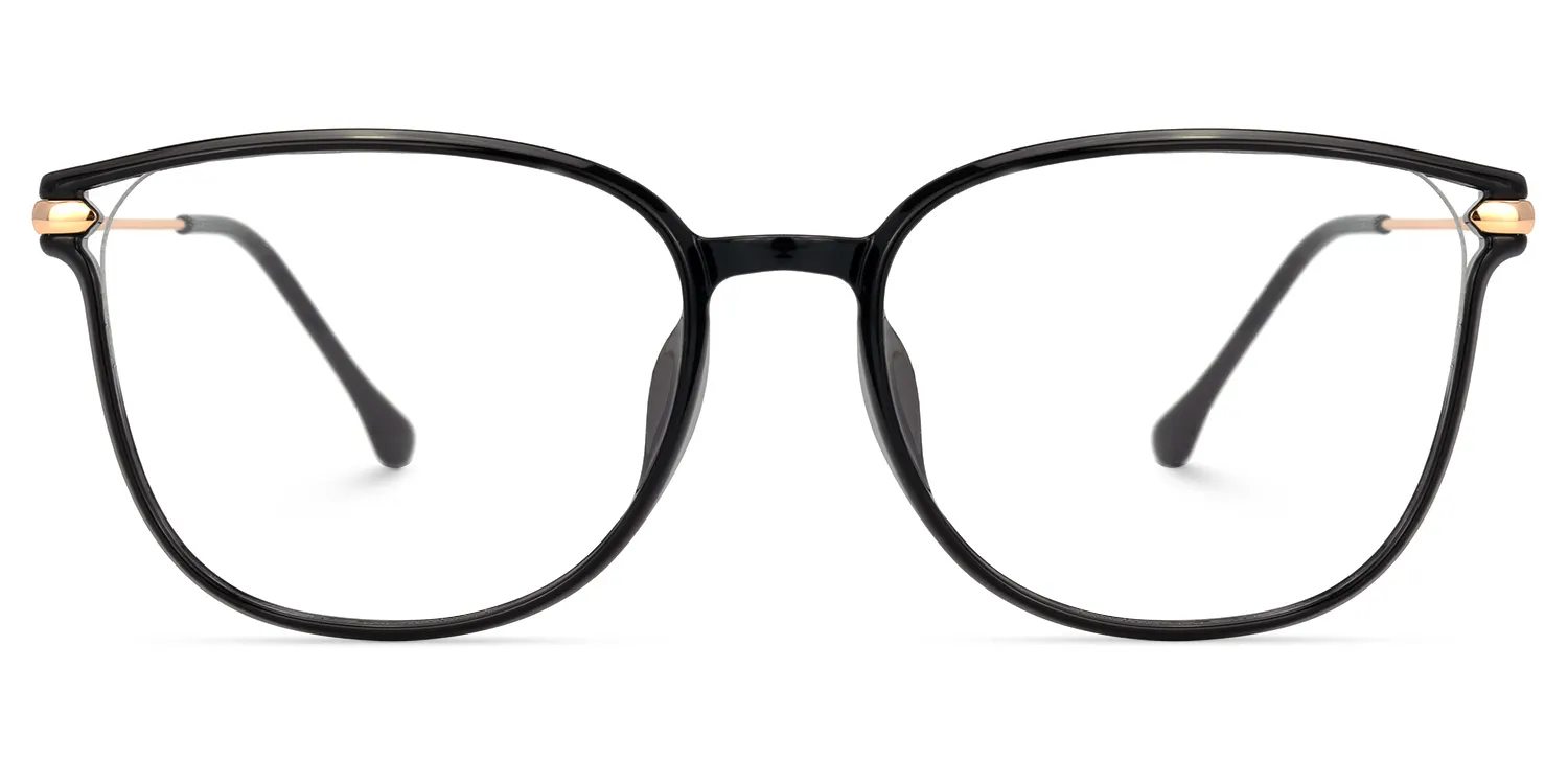 Hartwell Schwarz Cateye Brille Schwarz
