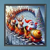 Diamond Painting-DIY Full Round Drill Roller Coaster Santa(40*40CM）