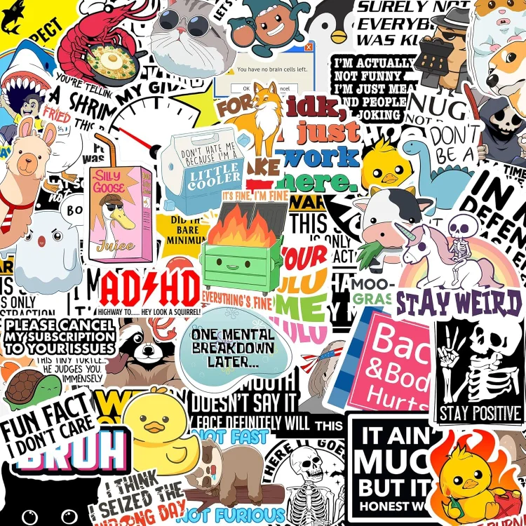 🔥LAST DAY 49% OFF-🔥Set of 130 Pcs Funny Saying Stickers