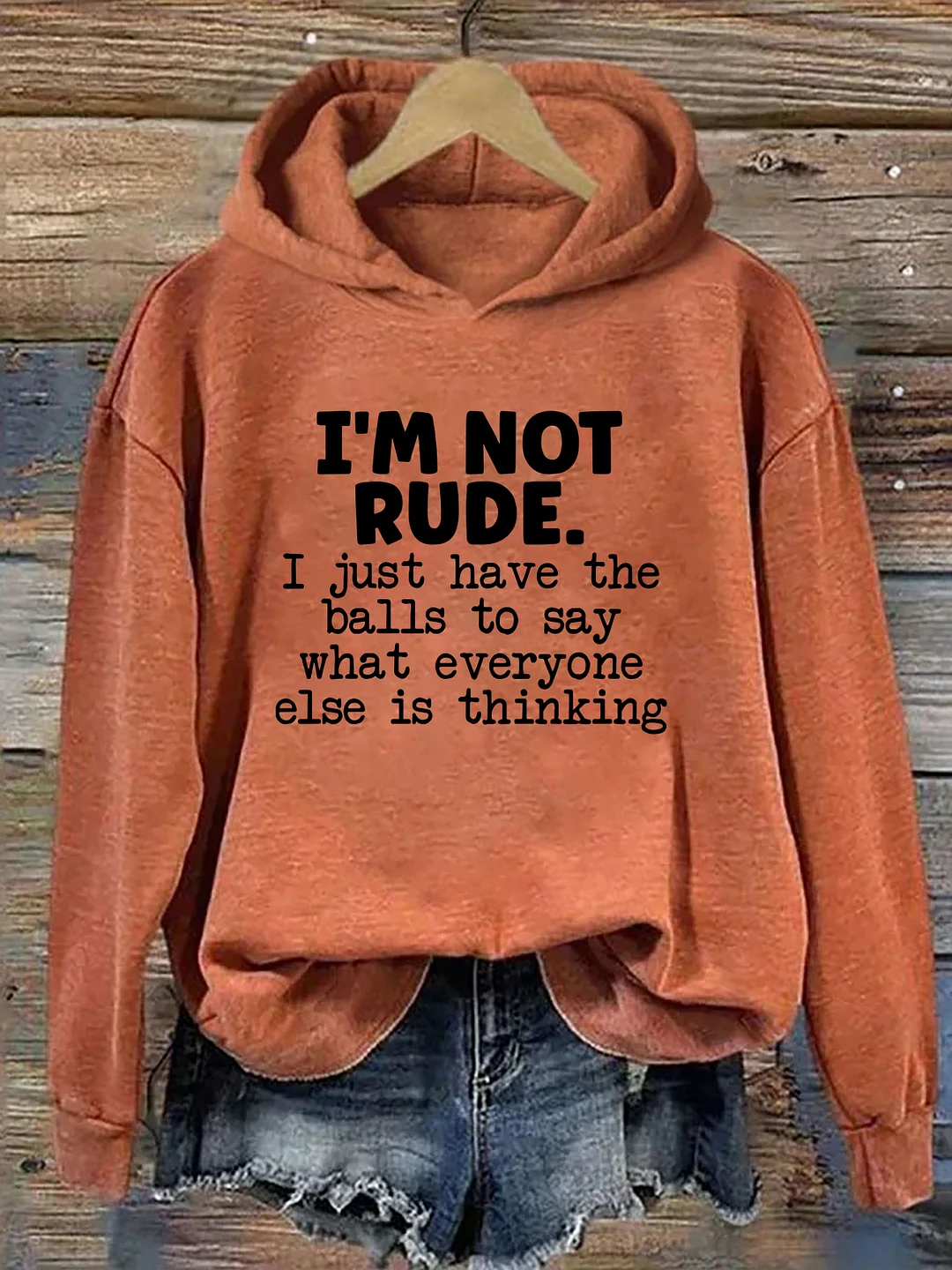 I'm Not Rude Hoodie