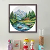 (Multi Style)Spring-Partial Embroidery 2 Strands 14CT Stamped Cross Stitch-33*33CM