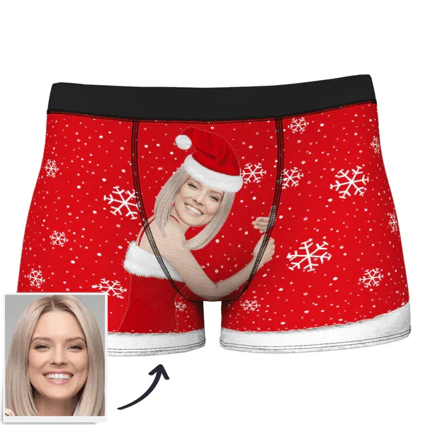 Men's Christmas Face on Body Boxers