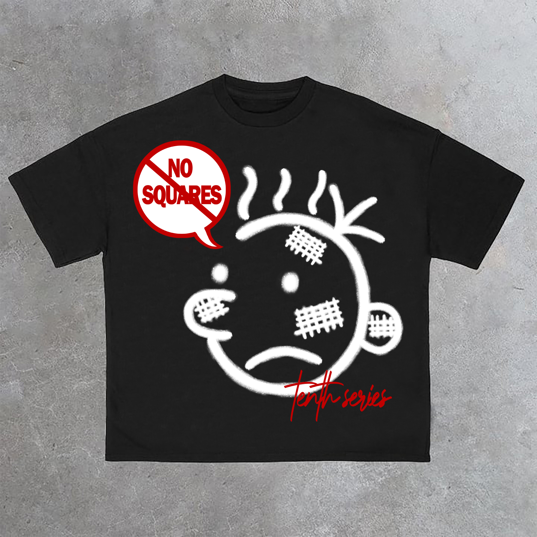 Casual No Squares Retro Street Pattern 100% Cotton T-Shirt