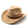 Unisex Western Cowboy Outdoor Wool Suede Hat by Inlyline