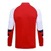 2023/2024 Arsenal Half-Pull Training Suit Red-White Football Shirt 1:1 Thai Quality