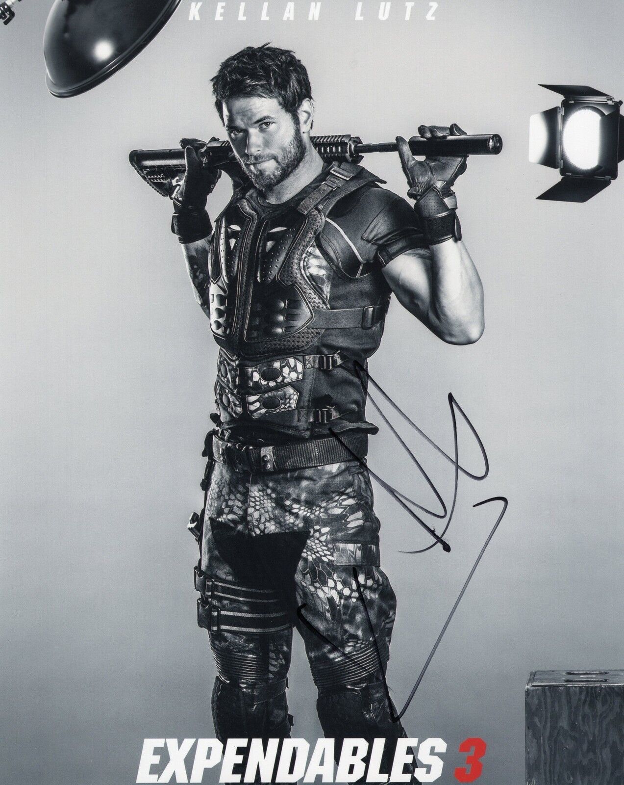 Kellan Lutz The Expendables 3 Signed 8x10 Photo Poster painting w/COA