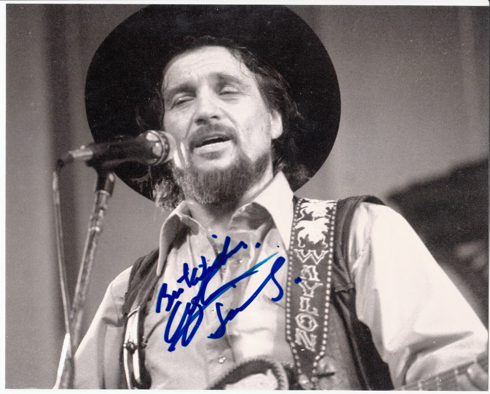 Waylon Jennings deceased legendary country singer Signed Autograph 8x10