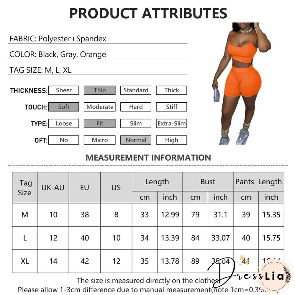 Womens Yoga Set Sport Bras and Shorts Gym Piece Camisole Cycling Pants Suit Workout