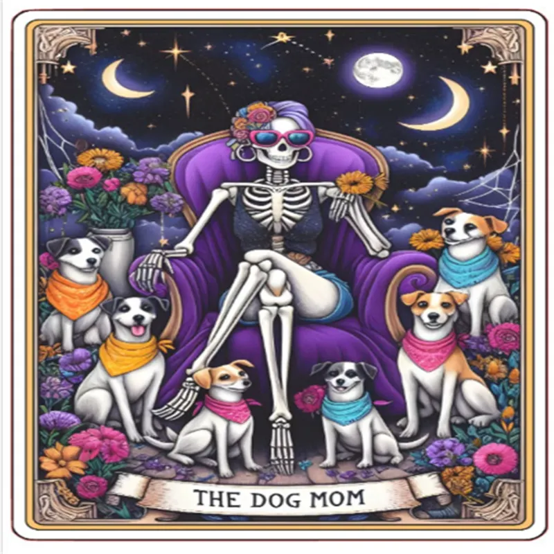 Partial AB Diamond Painting - Full Round Drill - Dog Mom(Canvas|45*45cm)