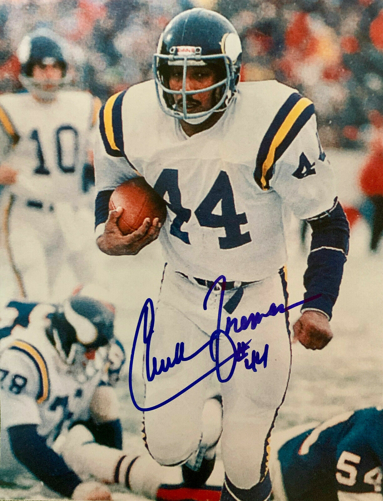 Chuck Foreman Autographed Signed 8x10 Photo Poster painting ( Vikings ) REPRINT