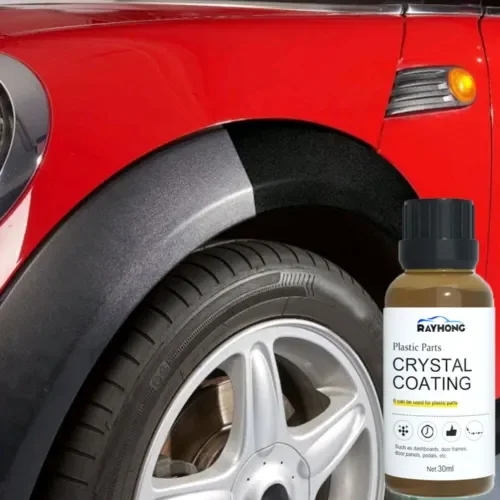 Dronehint Car Plastics Parts Restorer Crystal Coating w/ Sponge For Car Door Frame Panels (For: Mini) Parts