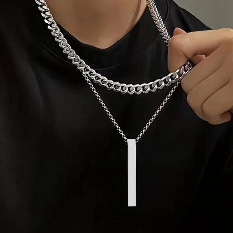 Casual Hip-Hop Streetwear Cross 304 Stainless Steel Men's Pendant Necklace